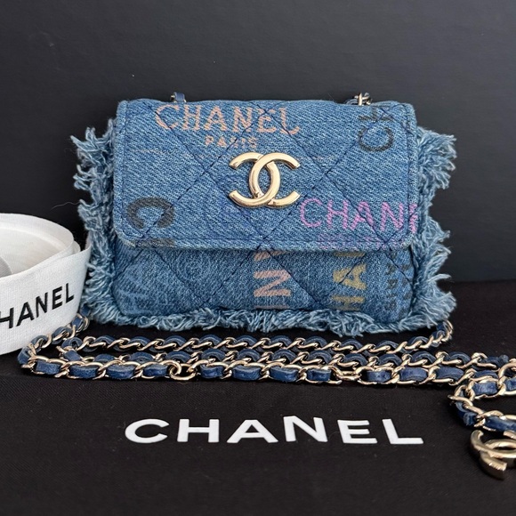 CHANEL Limited Edition Denim Mood Mini Two Way Bag - Picture 1 of 7